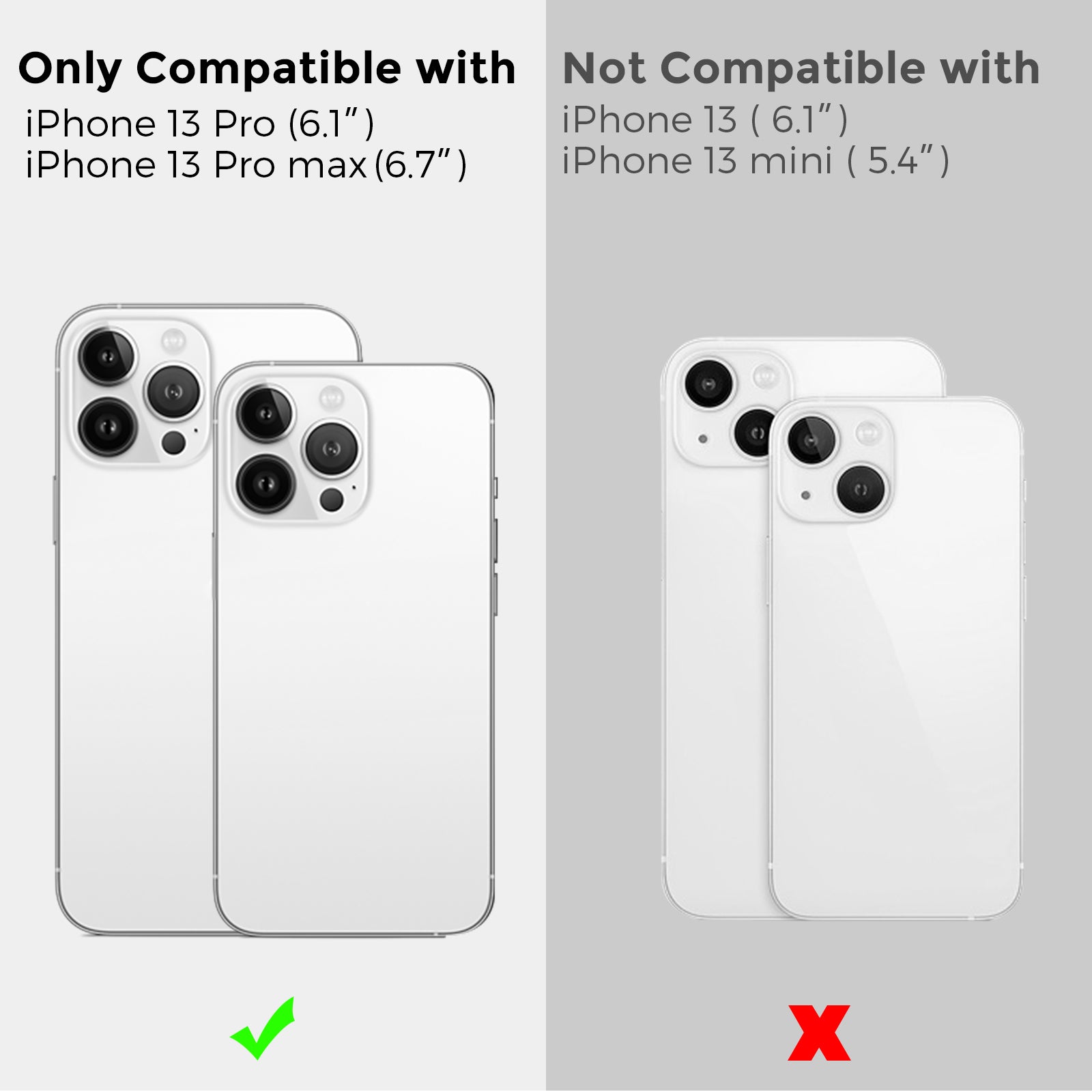 AHASTYLE WG62-2 2Pcs for iPhone 13 Pro Max 6.7 inch 13 Pro 6.1 inch Camera Lens Protector Aluminum Alloy Anti-Scratch Lens Film AHASTYLE WG62-2 2Pcs for iPhone 13 Pro Max 6.7 inch 13 Pro 6.1 inch Camera Lens Protector Aluminum Alloy Anti-Scratch Lens Film